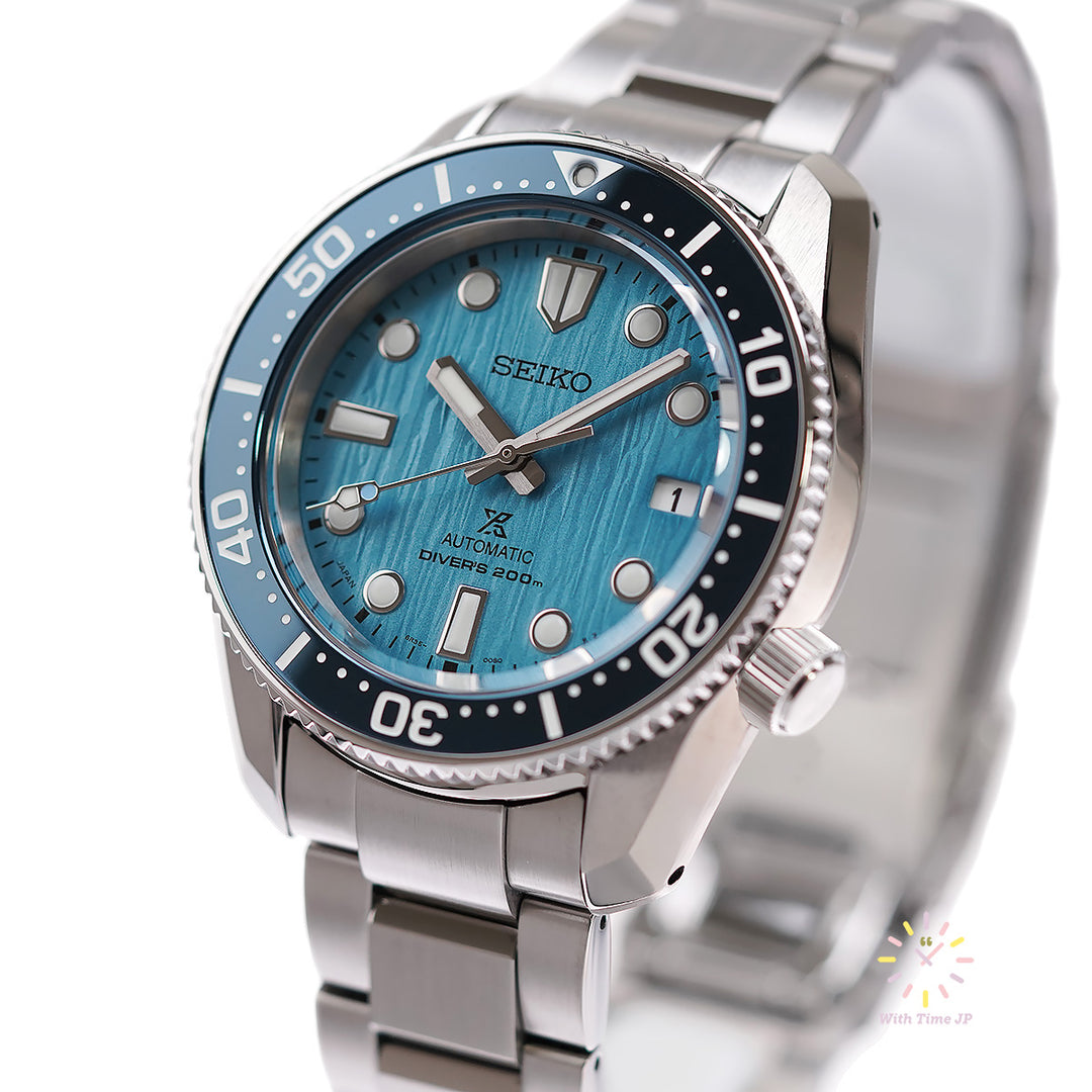 SEIKO SBDC167 Automatic diver's watch angle from the right.