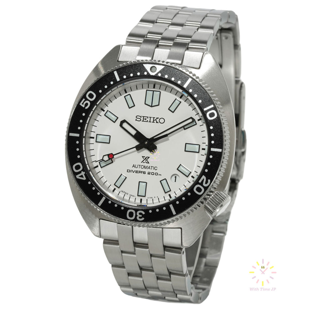 Seiko Prospex Automatic Diver's SBDC171,mechanical watch, Men's Watch,  stainless steel case, white Dial,stainless steel Band.