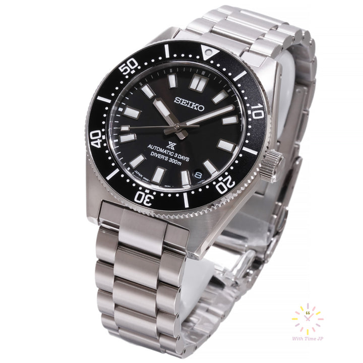 SEIKO Prospex SBDC197 automatic diver's watch angle from the right side.