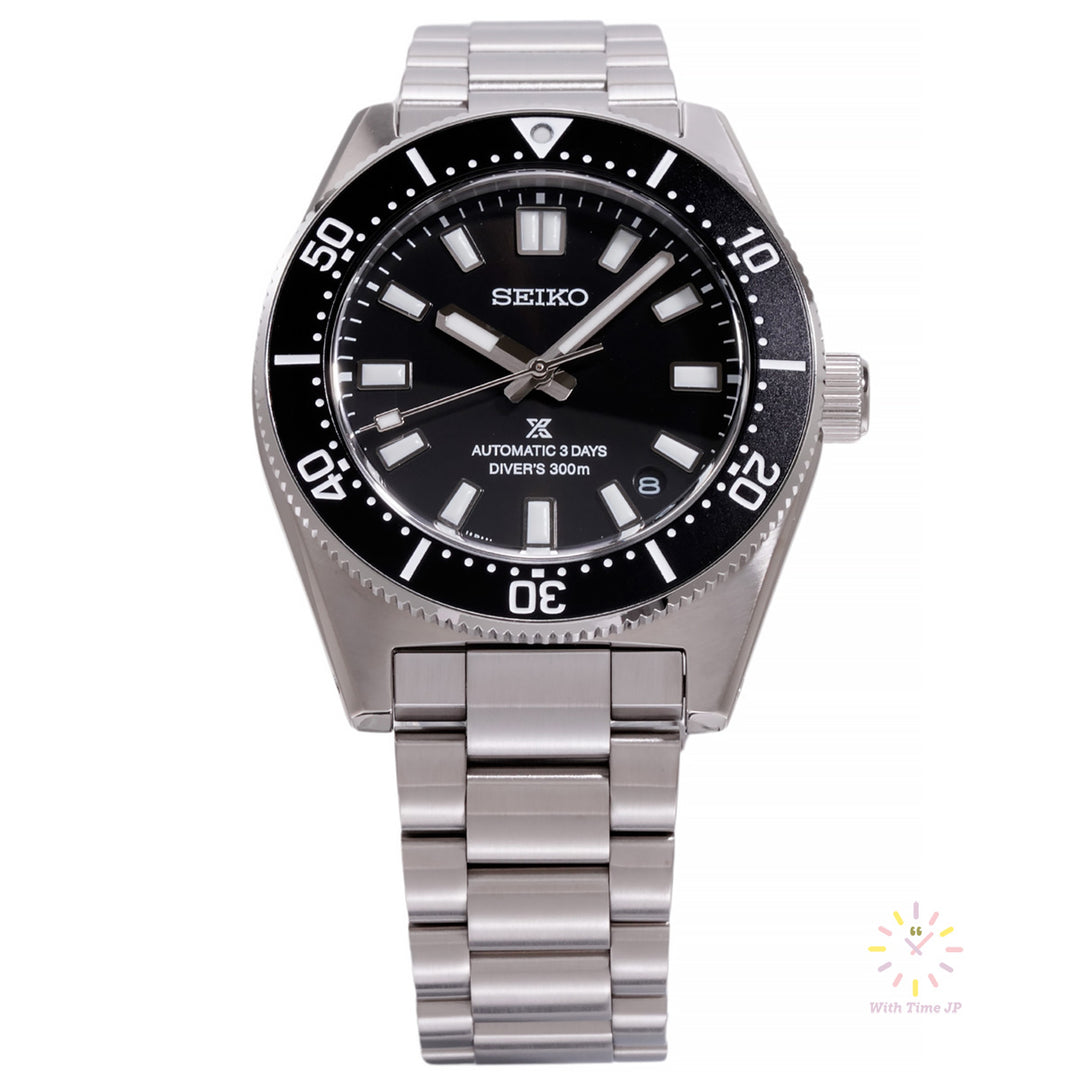 SEIKO Prospex SBDC197 automatic diver's watch front angle.