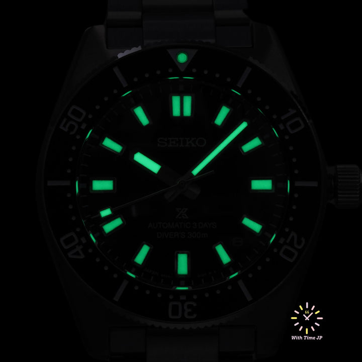 SEIKO Prospex SBDC197 automatic diver's watch with Black dial lumibrite.