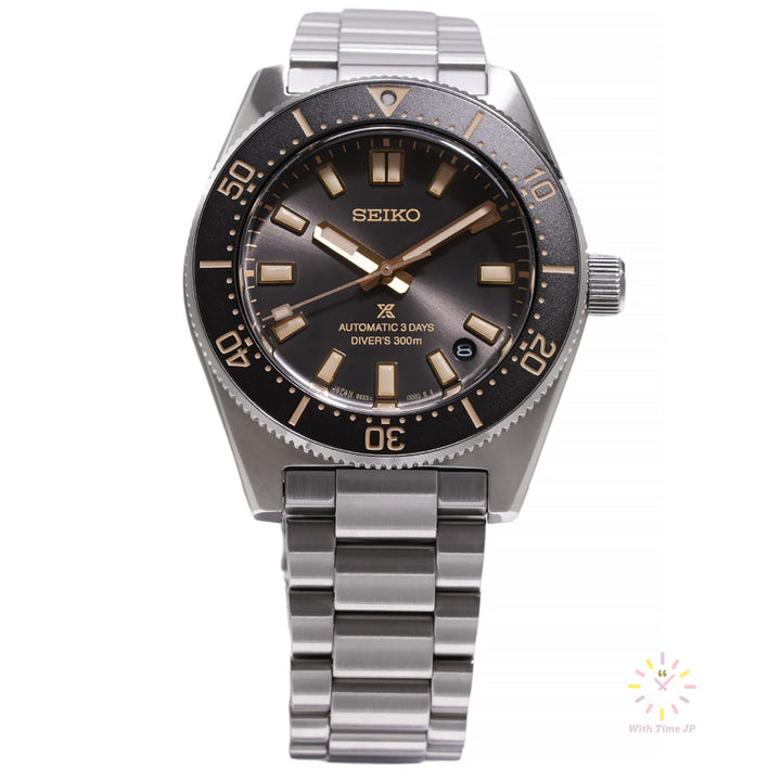 SEIKO Prospex SBDC199 Automatic diver's watch front angle.