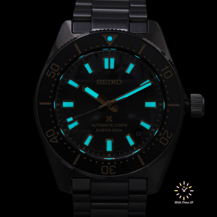 SEIKO SBDC199 Automatic diver's watch with gray dial lumibrite.