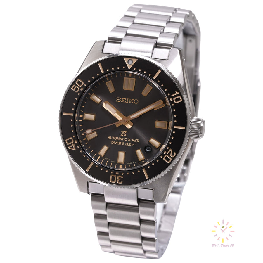 SEIKO SBDC199 Automatic diver's watch, Stainless steel case, Stainless steel triple link band, Gray dial.