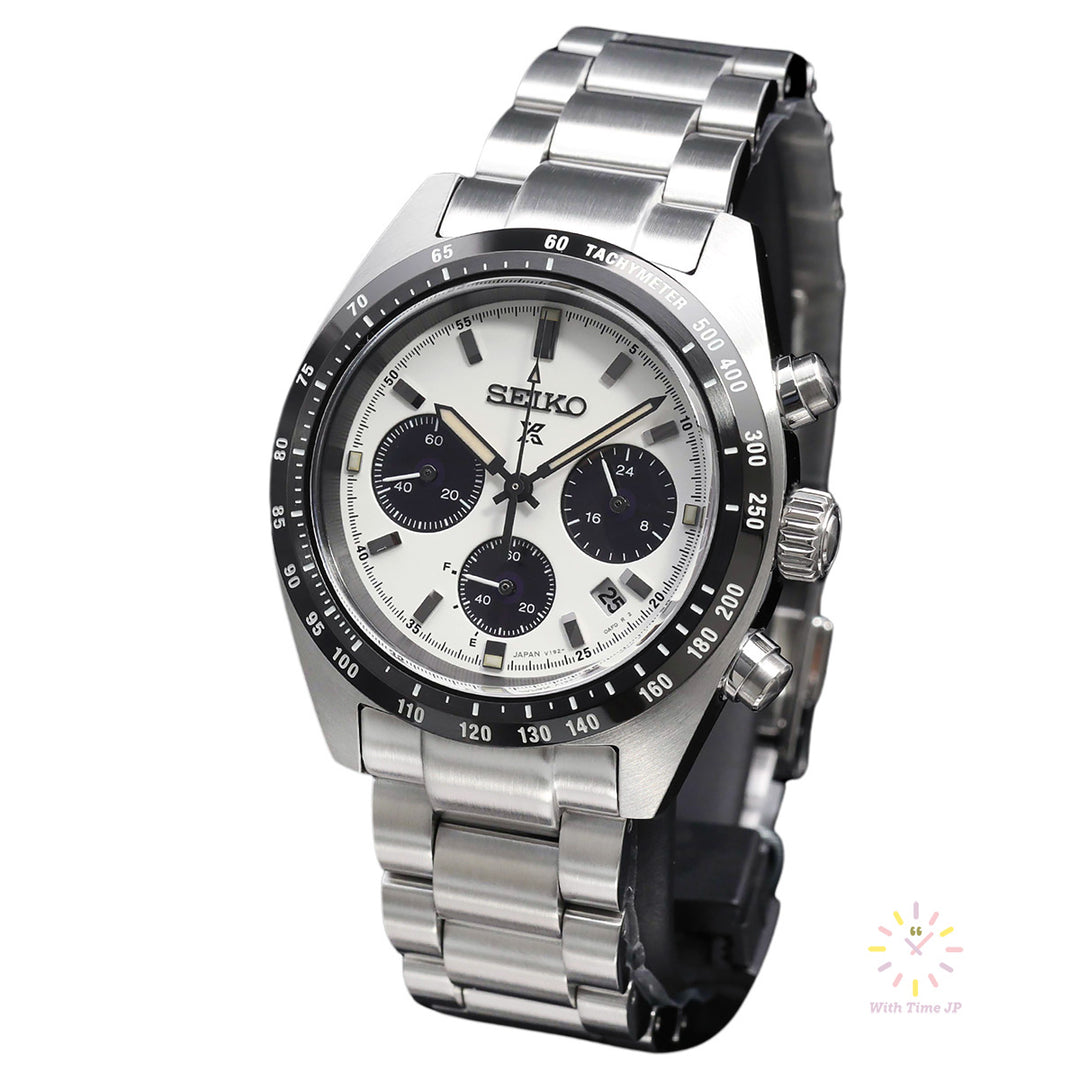 SEIKO PROSPEX SBDL085,Solar-powered men's watches, stainless steel Case, white Dial,stainless steel Band.