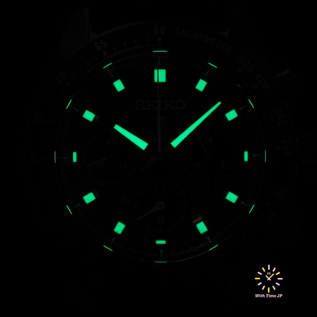 Black dial luminescence of SEIKO PROSPEX SBDL105