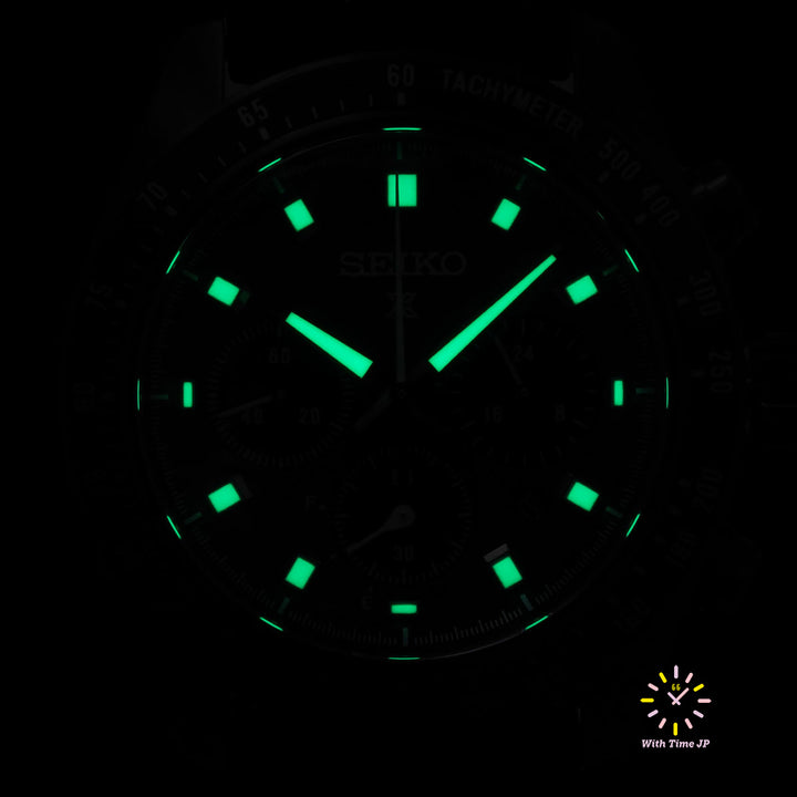 Black dial luminescence of SEIKO PROSPEX SBDL105