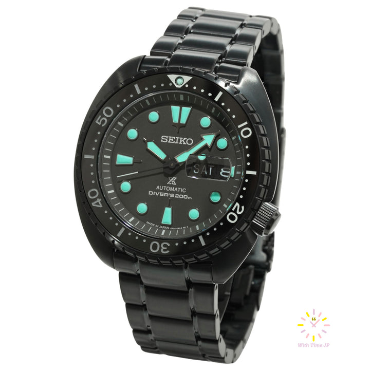 Seiko Prospex The Black Series Automatic Diver Scuba SBDY127,mechanical watch, Men's Watch,  stainless steel case, Black Dial,stainless steel Band.