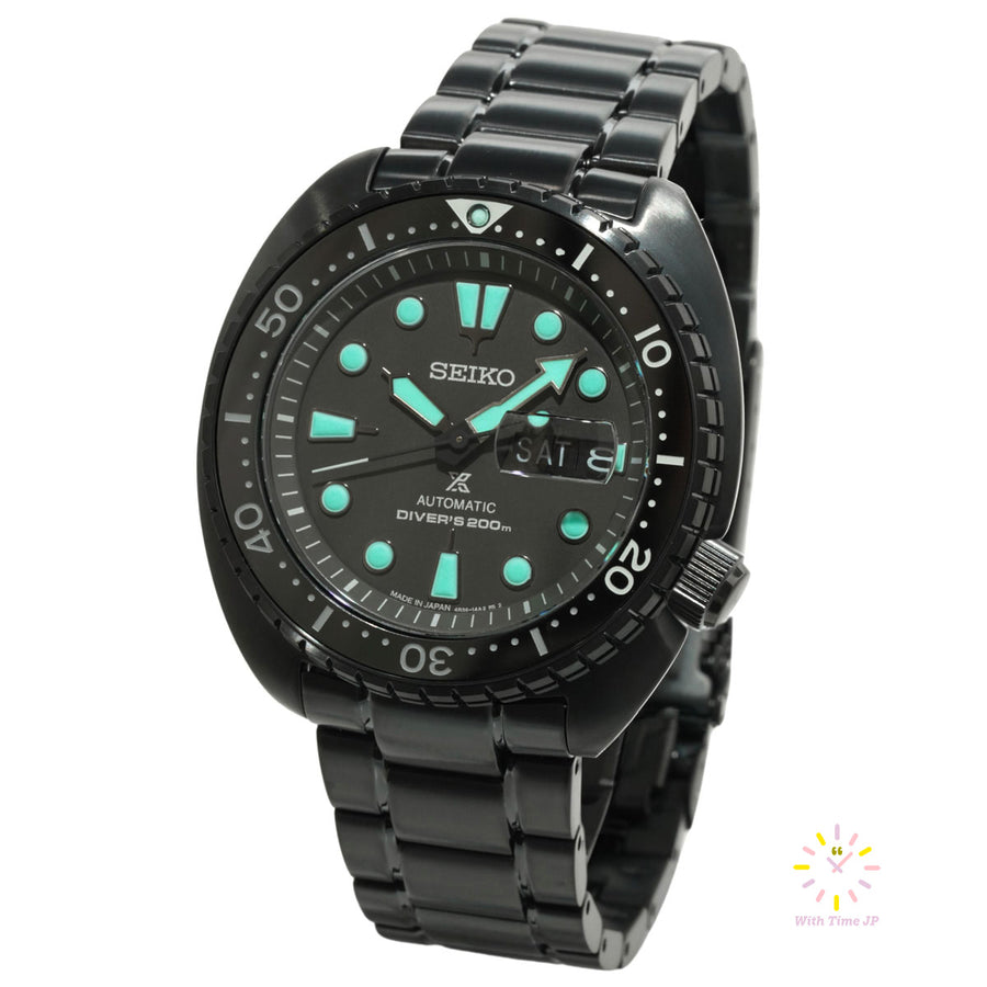 Seiko Prospex The Black Series Automatic Diver Scuba SBDY127,mechanical watch, Men's Watch,  stainless steel case, Black Dial,stainless steel Band.