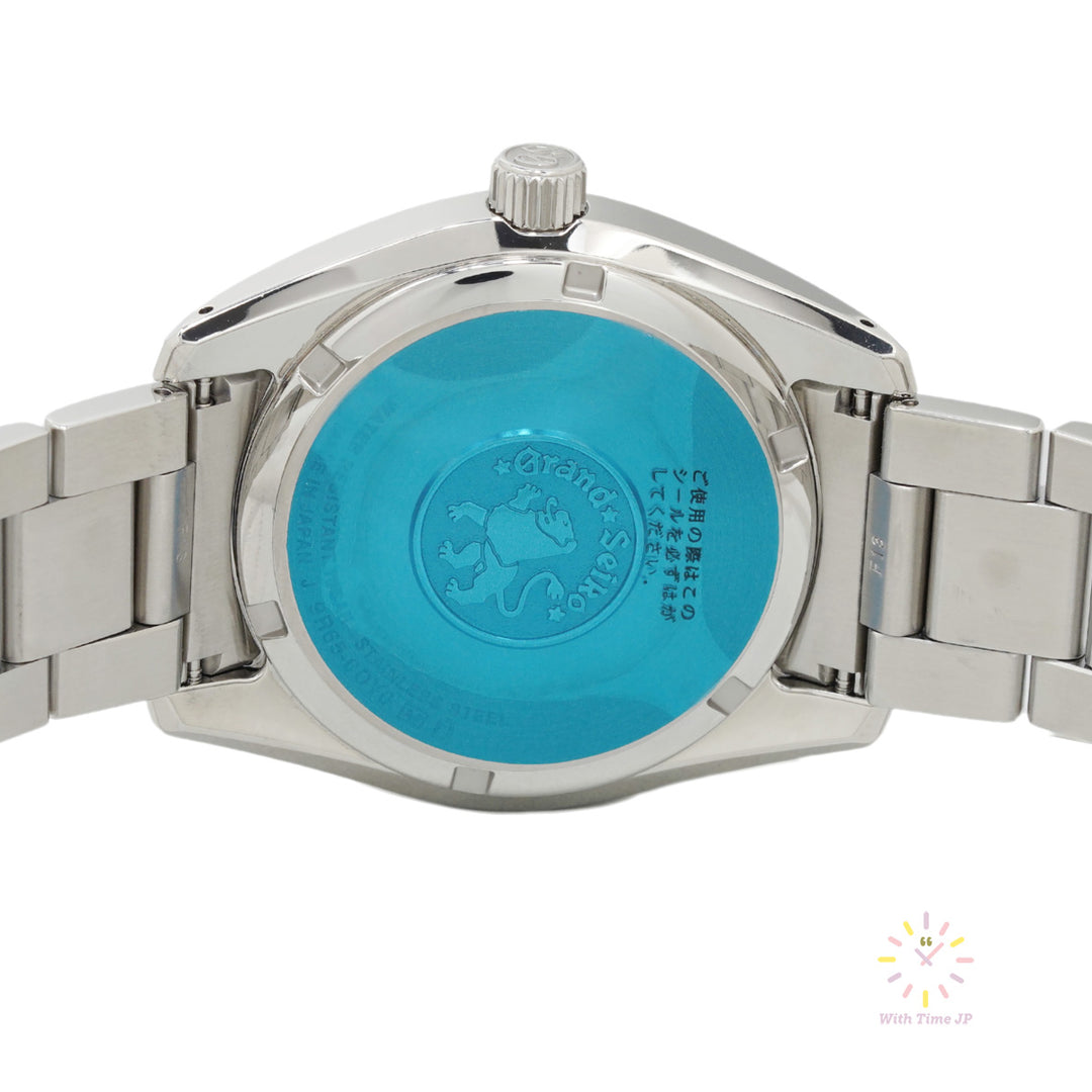 GRAND SIKO SBGA465, Spring Drive Men's Watch, Stainless steel case back.