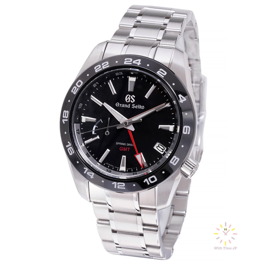 GRAND SEIKO SBGE253,Spring Drive Men's Watch, Stainless steel case, Black dial,Triple link stainless steel bracelet.