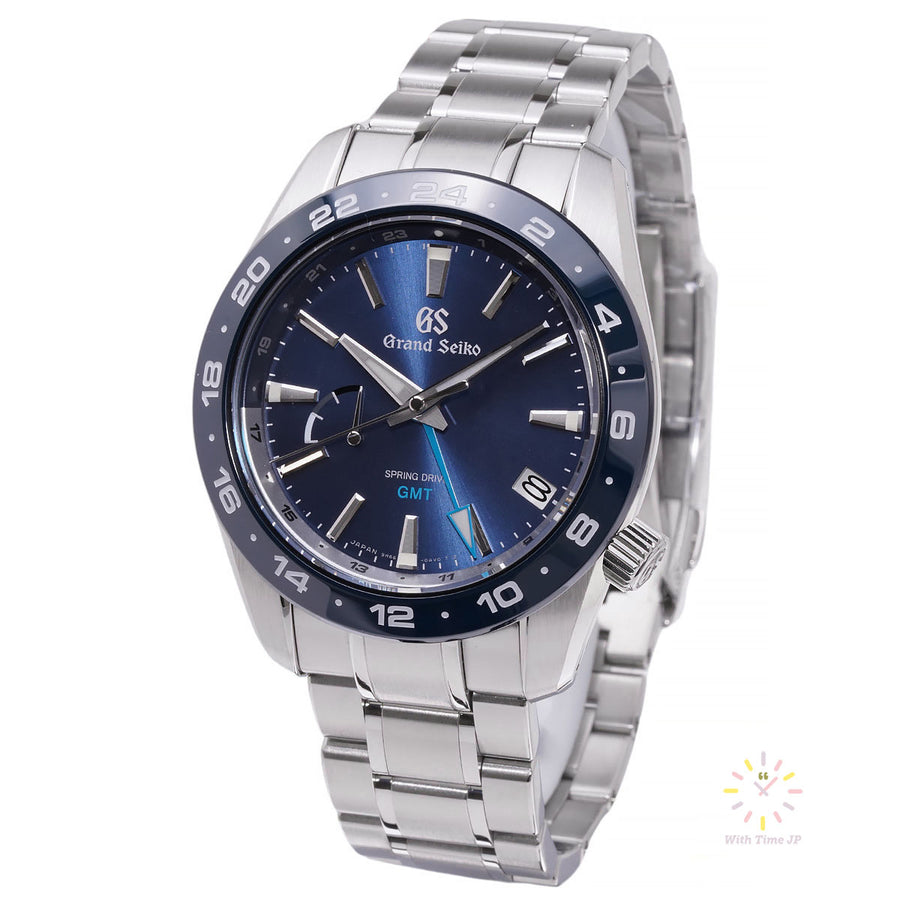 GRAND SIKO SBGE255,Spring Drive Men's Watch, Stainless steel case, Blue dial,Triple link stainless steel bracelet.
