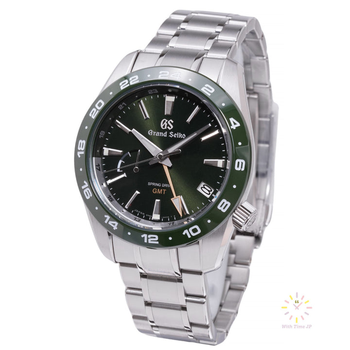 GRAND SIKO SBGE257,Spring Drive Men's Watch, Stainless steel case, Green dial,Triple link stainless steel bracelet.