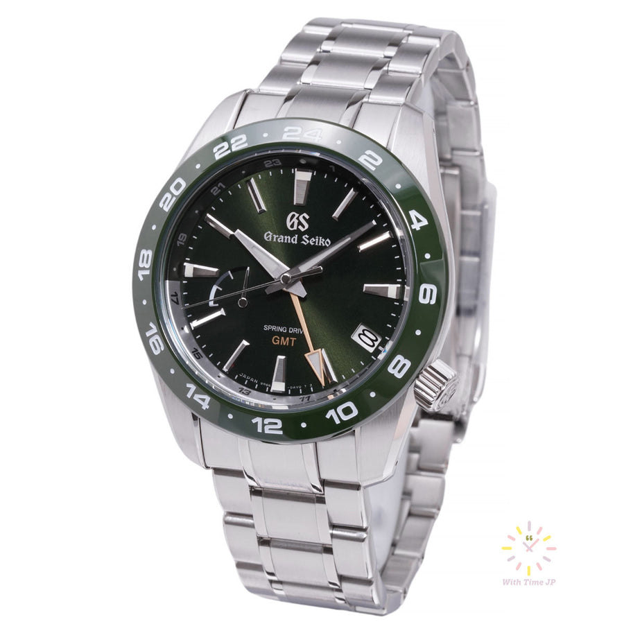 GRAND SIKO SBGE257,Spring Drive Men's Watch, Stainless steel case, Green dial,Triple link stainless steel bracelet.