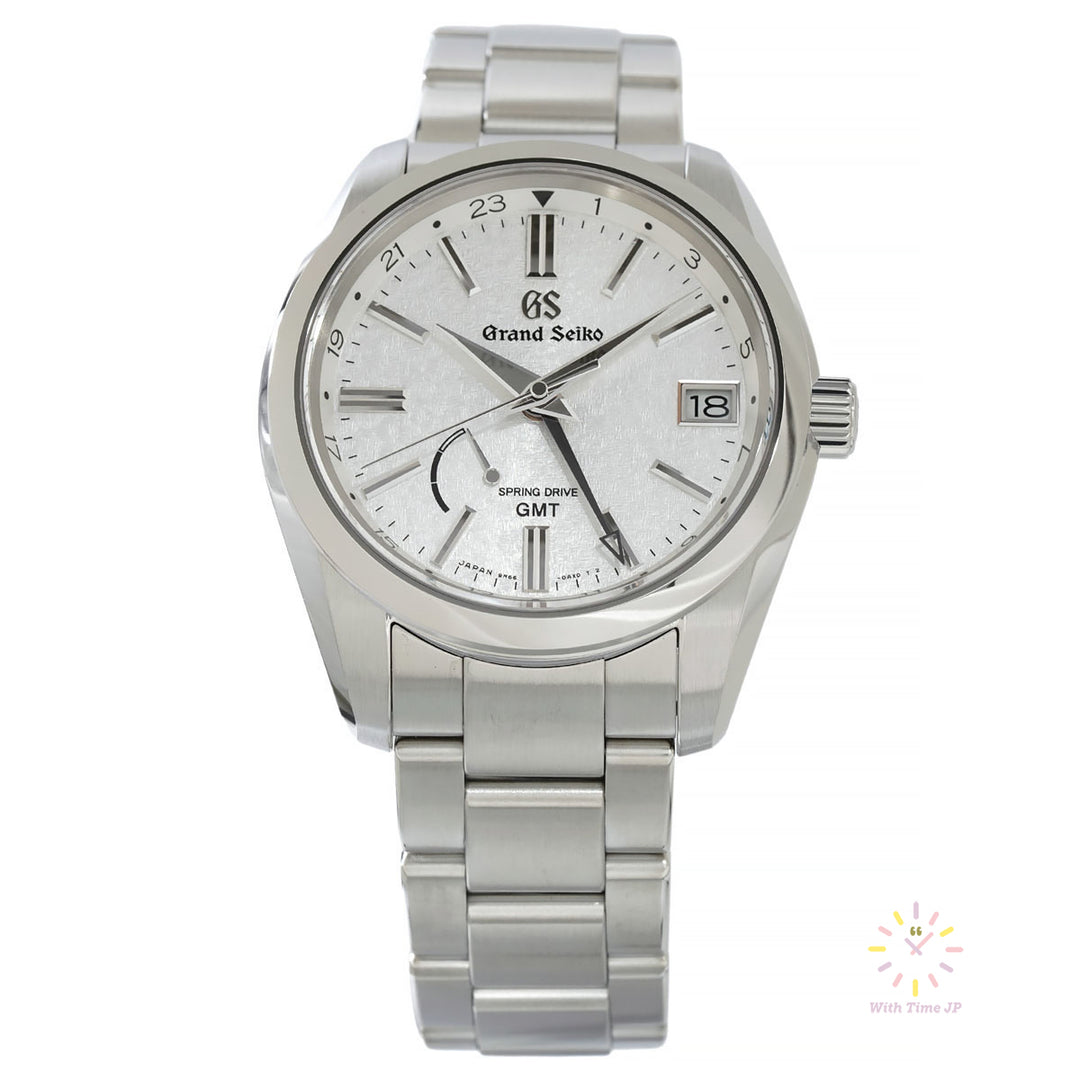Front angle of Grand Seiko SBGE279 Spring Drive GMT