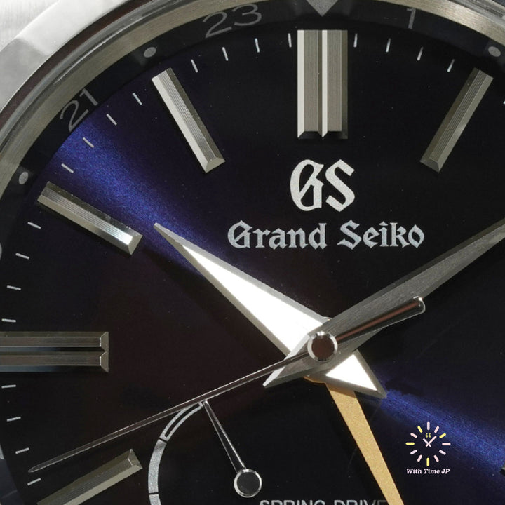 Grand Seiko Spring Drive GMT SBGE281 dial close-up