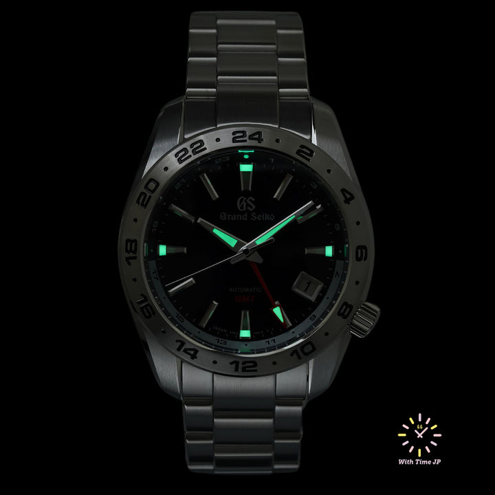 Grand Seiko SBGM245 Automatic GMT Men's Watch Lumibrite.