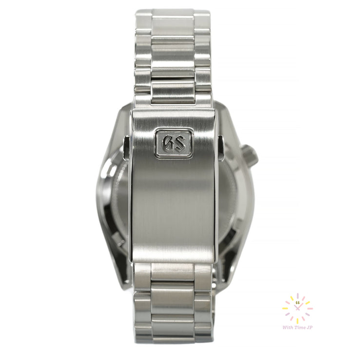 Bracelet and clasp of Grand Seiko SBGM245 Automatic GMT Men's Watch.