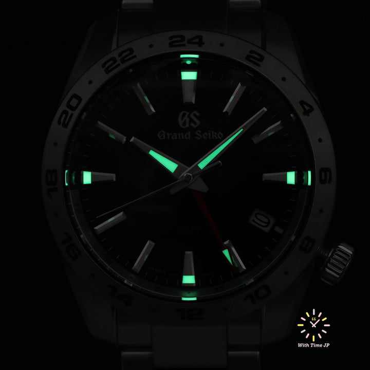 Lumibright on Grand Seiko SBGN029, GMT Quartz Men's Watch