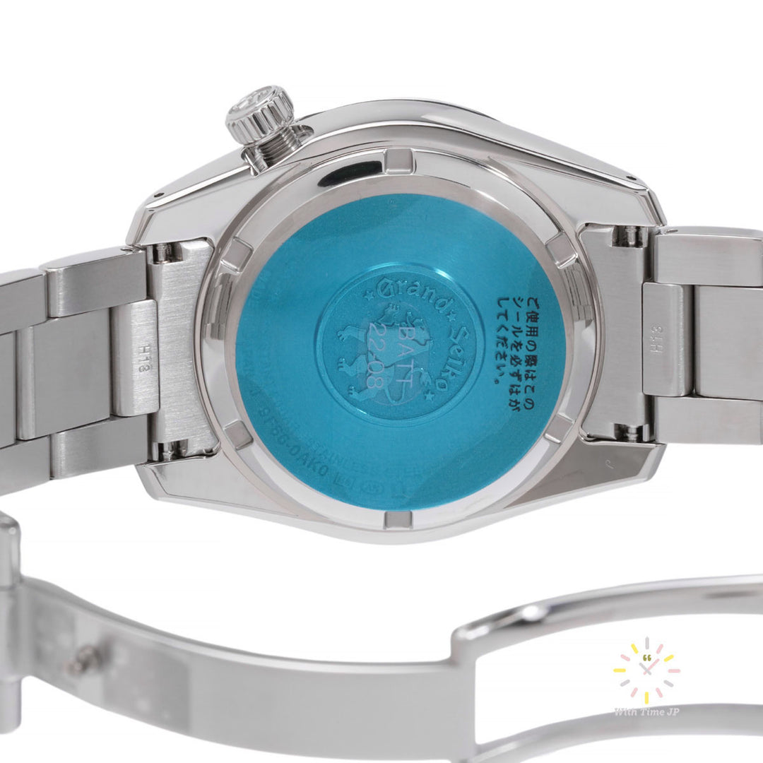 Grand Seiko SBGN029, GMT Quartz Men's Watch, Back cover.
