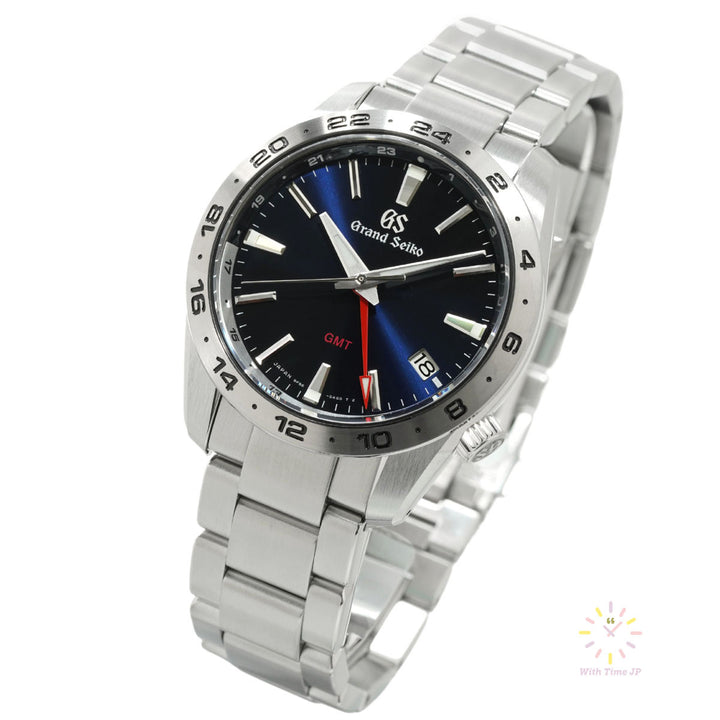 Grand Seiko SBGN029, GMT Quartz Men's Watch, Angle from the right side.