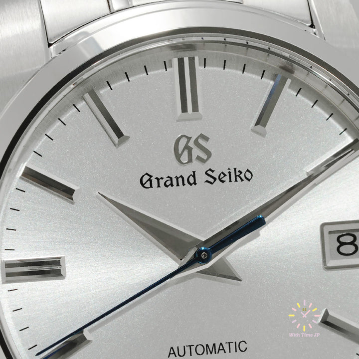 Grand Seiko SBGR315 Automatic Men's Watch close-up of the silver dial.