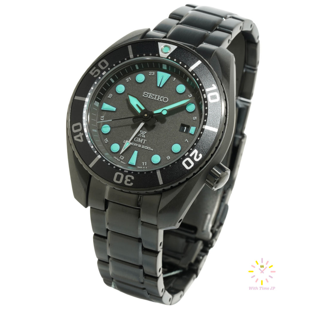 Seiko Prospex Solar GMT Diver "SUMO" Night Vision SBPK007