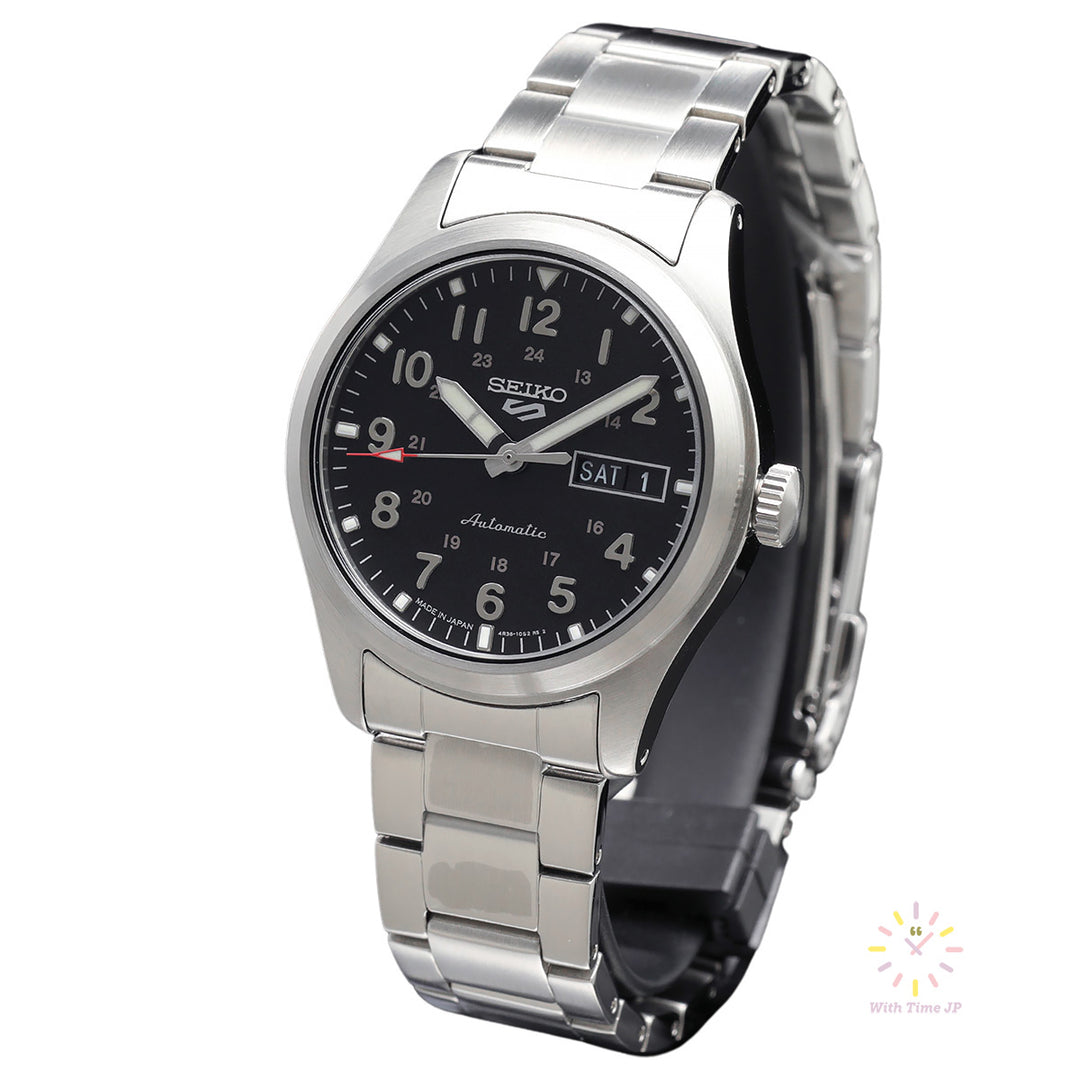 SEIKO 5 SPORTS SBSA111,mechanical Watch, Men's Watch, stainless steel Case, black Dial,stainless steel Band.