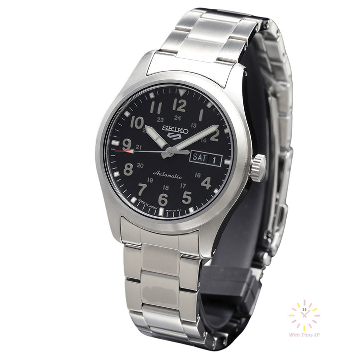 SEIKO 5 SPORTS SBSA111,mechanical Watch, Men's Watch, stainless steel Case, black Dial,stainless steel Band.