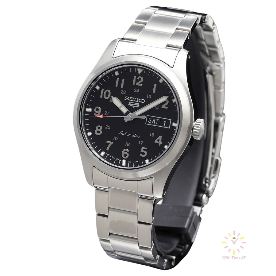 SEIKO 5 SPORTS SBSA111,mechanical Watch, Men's Watch, stainless steel Case, black Dial,stainless steel Band.