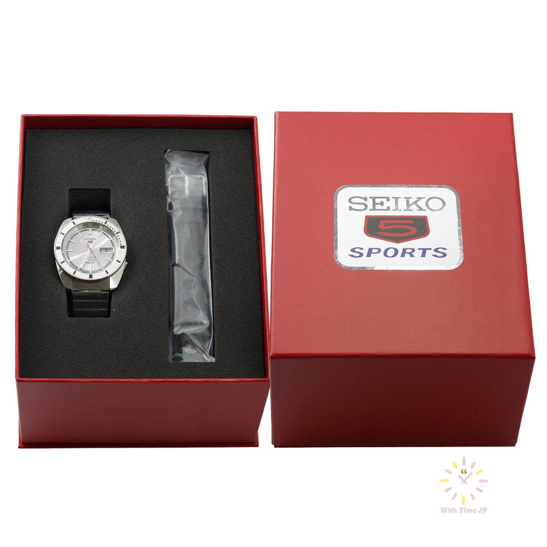 SEIKO 5 Sports SBSA269 limited edition Original box and leather band.