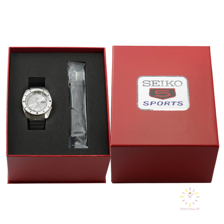 SEIKO 5 Sports SBSA269 limited edition Original box and leather band.