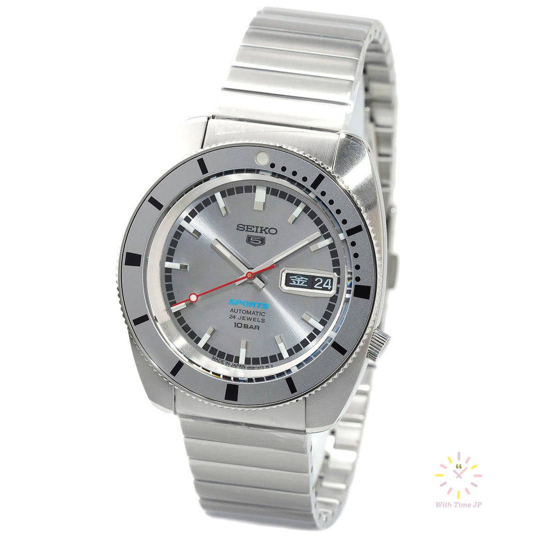 SEIKO 5 Sports SBSA269 limited edition, Automatic Men's Watch, Stainless steel case, Gray dial, Stainless steel band.
