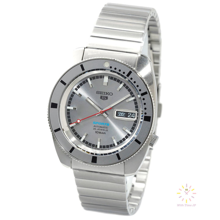 SEIKO 5 Sports SBSA269 limited edition, Automatic Men's Watch, Stainless steel case, Gray dial, Stainless steel band.