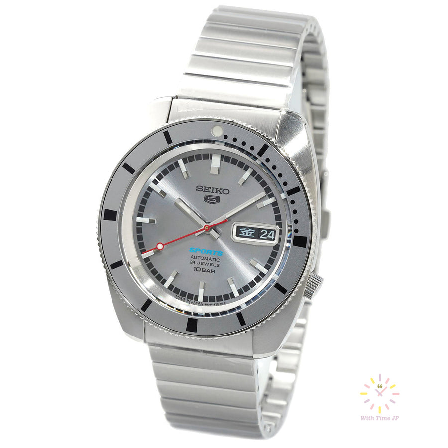 SEIKO 5 Sports SBSA269 limited edition, Automatic Men's Watch, Stainless steel case, Gray dial, Stainless steel band.