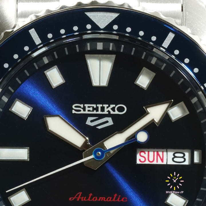 Seiko 5 Sports SKX series SBSA303,Close-up of blue Dial #2