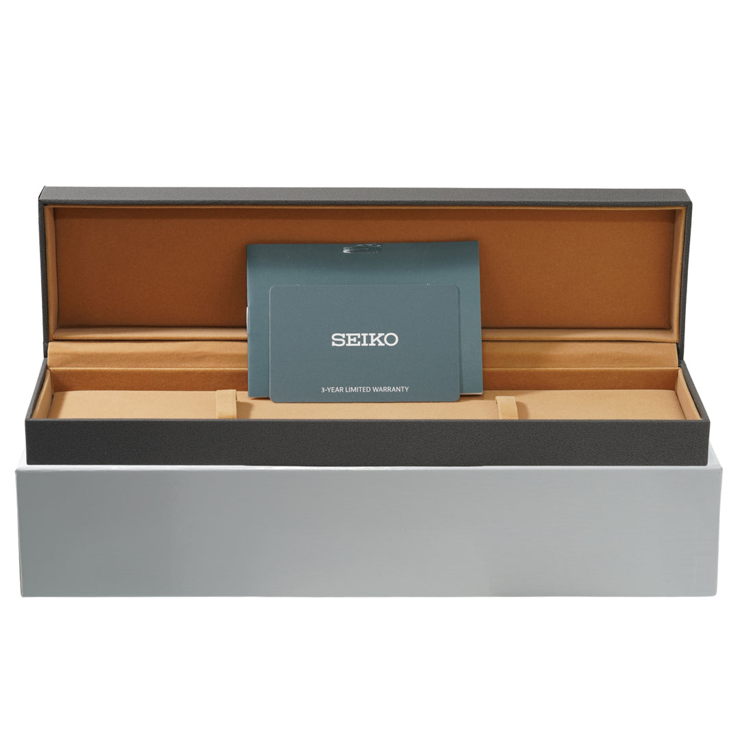 Seiko original box and 3-year international warranty.