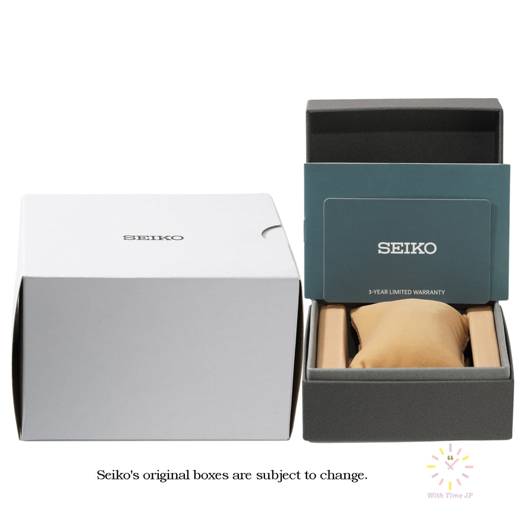 Seiko original box and 3-year international warranty.