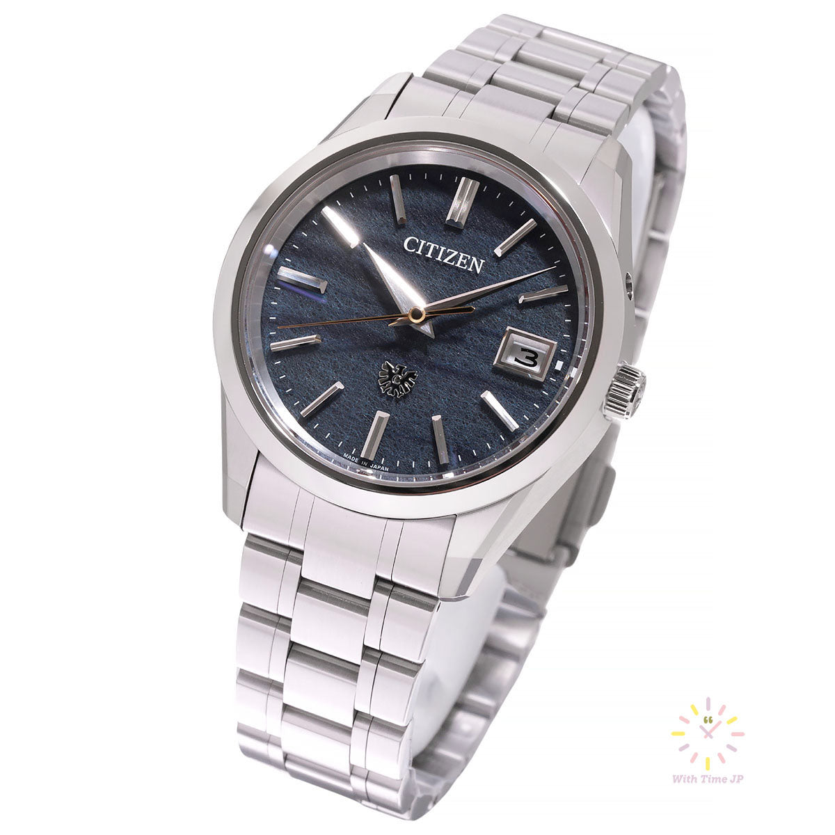 CITIZEN Eco-Drive マザーオブパールダイヤル Citizen Eco-Drive Blue Mother of Pearl Dial Stainless Steel