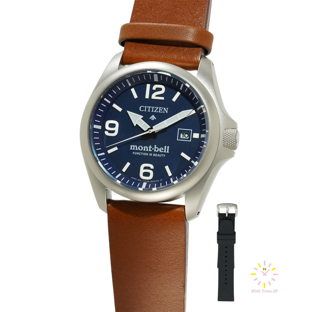 CITIZEN PROMASTER LAND BN0247-01L Eco-Drive Men's Watch, Super Titanium case, Deep navy Dial,Super Calf Band.