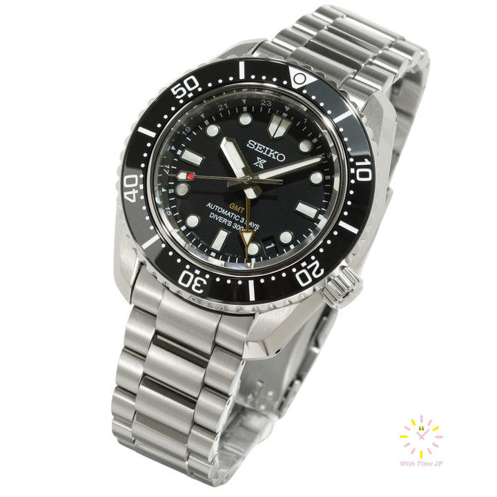 Seiko Prospex GMT Automatic Diver Scuba  Watch HBC002J,Oblique angle