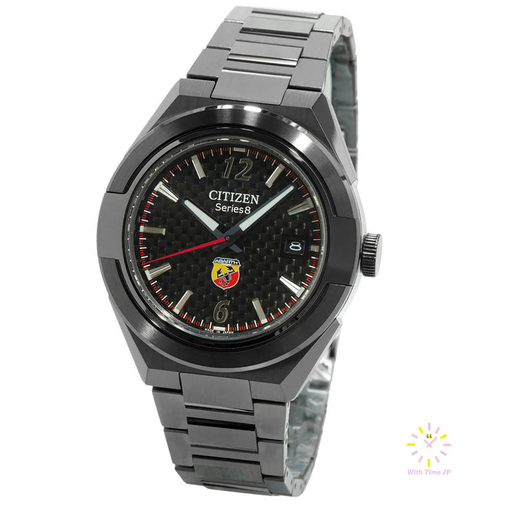 CITIZEN SERIES 8 NA1035-59E ABARTH Collaboration Limited Edition,Mechanical  watch, Men's Watch,  stainless steel case, Black Dial,stainless steel Band.