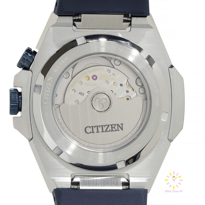 Backsid of the case of CITIZEN SERIES 8 NB6060-07A