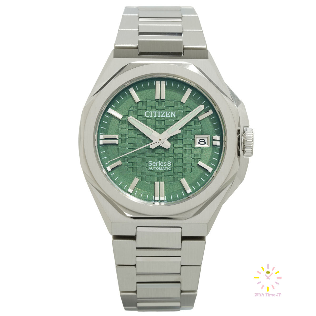 HTJ-WORKS HWS-100AS 【99.9%新品:使用時間5分】 CITIZEN SERIES 8 NB6080-51W Automatic – With Time JP
