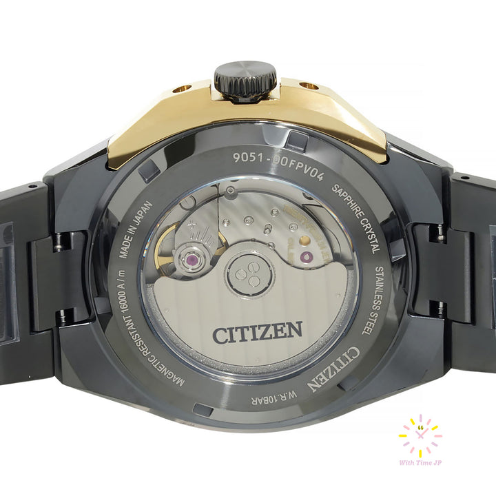 Backsid of the case of CITIZEN SERIES 8 NB6086-54E