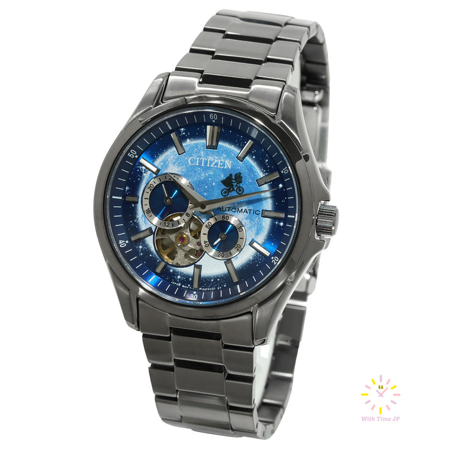 Citizen NH9144-55L “E.T.”  limited edition,Mechanical  watch, Men's Watch, stainless steel case, blue Dial,stainless steel Band.