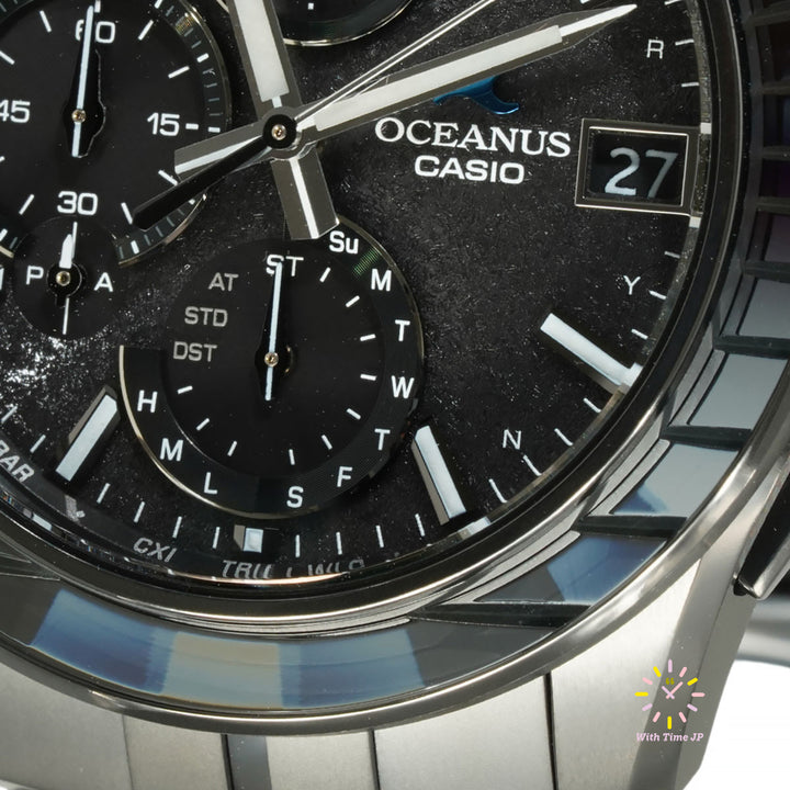 CASIO OCEANUS OCW-S7000CN-1AJF,Close-up of Black Dial #2