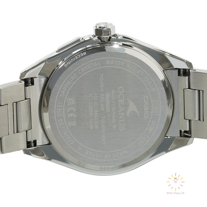 CASIO OCEANUS OCW-T200S-7AJF back cover.