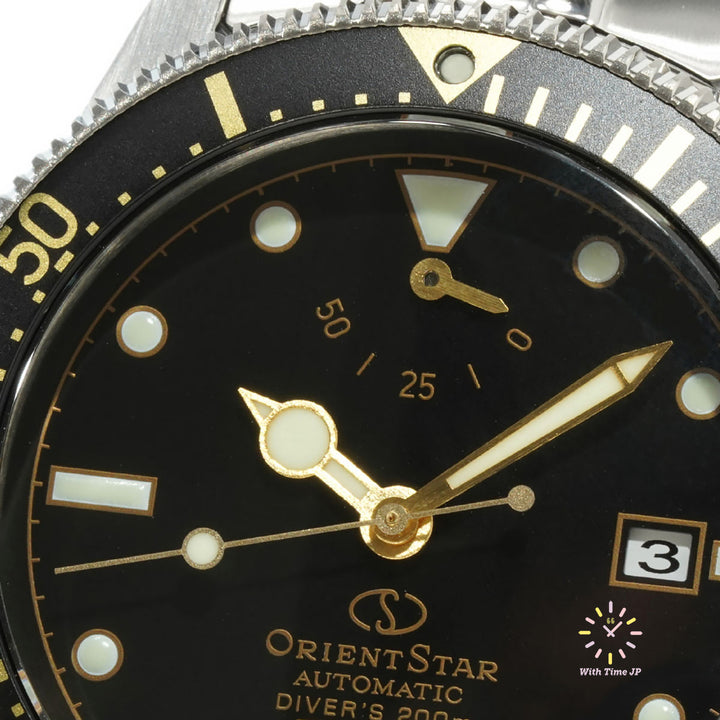 ORIENT STAR RK-AU0702B,Close-up of black Dial #2