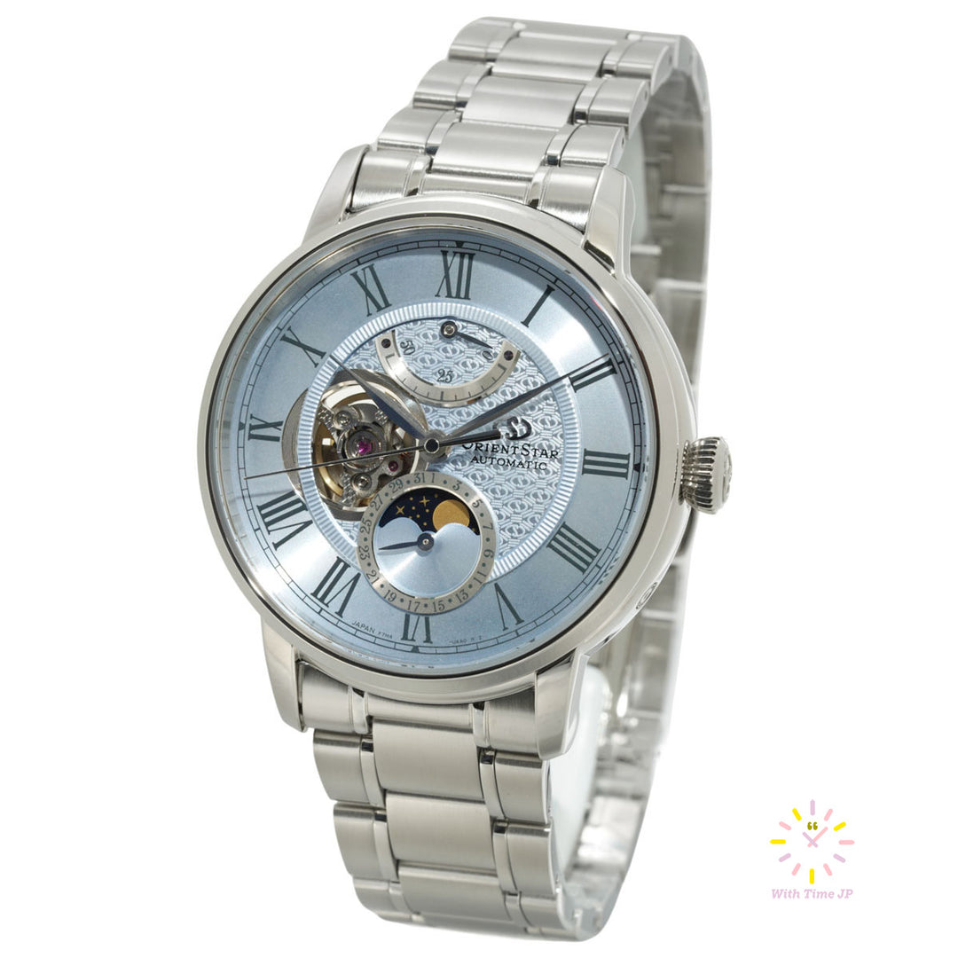 Orient Star RK-BT0003L, Mechanical Men's Watch, stainless steel case, Blue Dial,stainless steel Band.